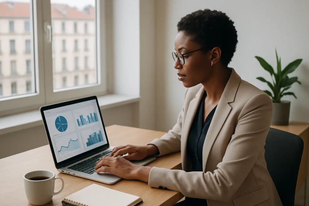 Consultant marketing digital indépendant accompagnant une PME lyonnaise dans sa stratégie