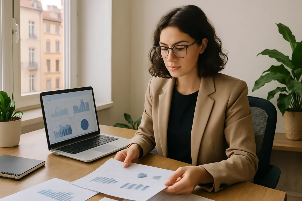 Consultant marketing freelance analysant des données pour une TPE à Lyon